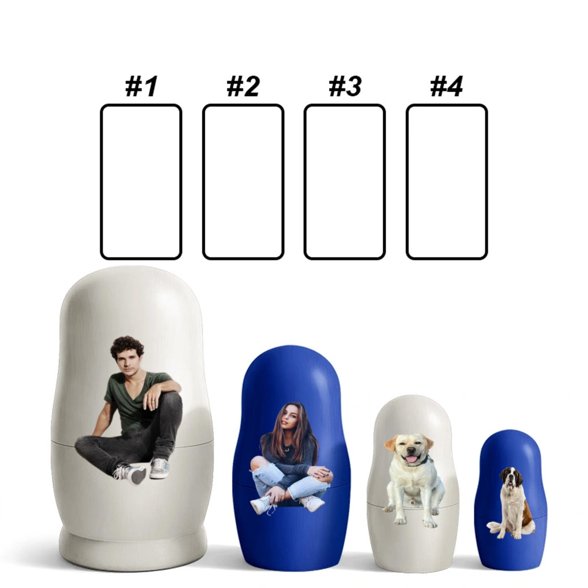 Growing In Love Photo - Personalized Nesting Doll