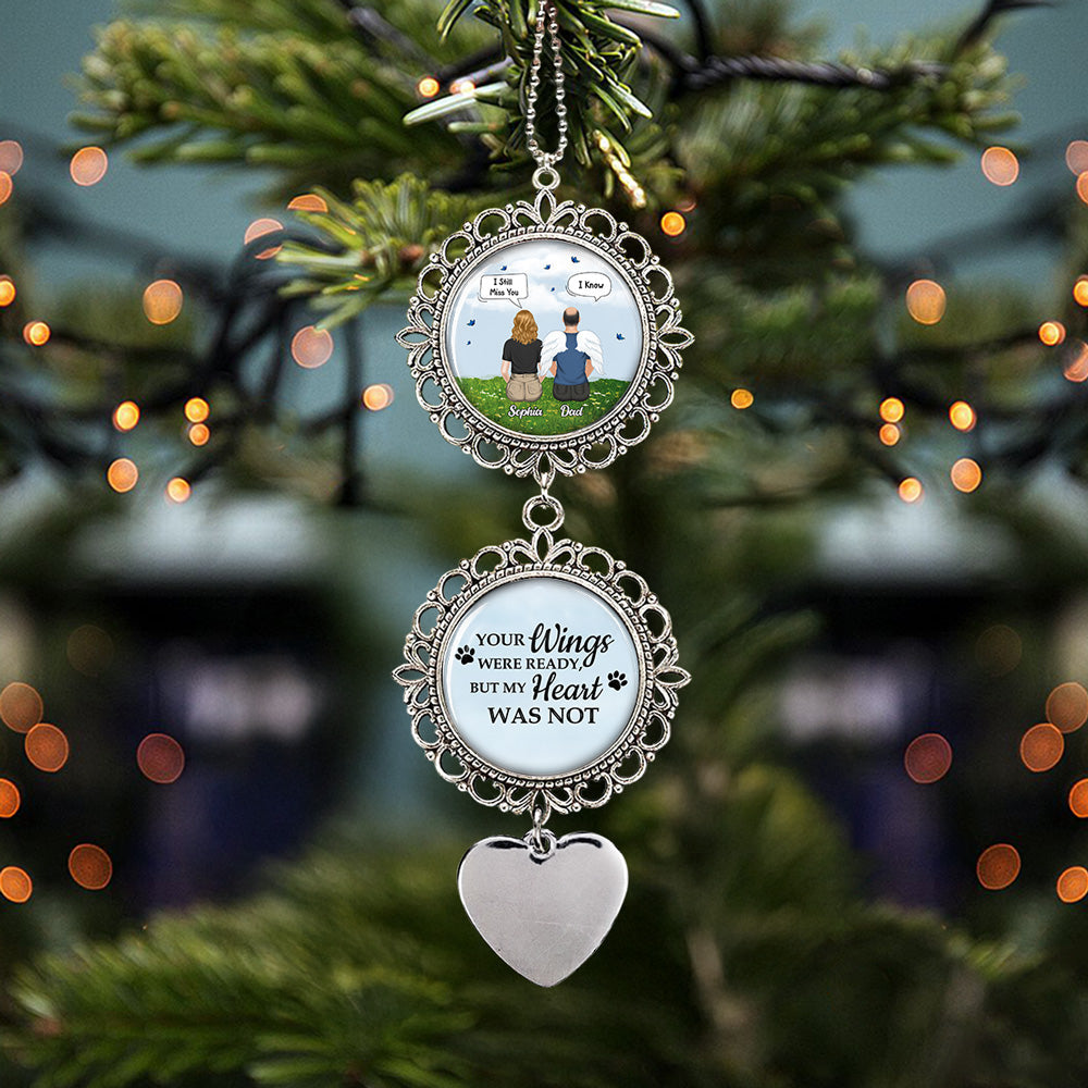 Custom Memorial Christmas Ornament, Sympathy Keepsake •  Not Even Love Could Save You - Personalized Charming Ornament