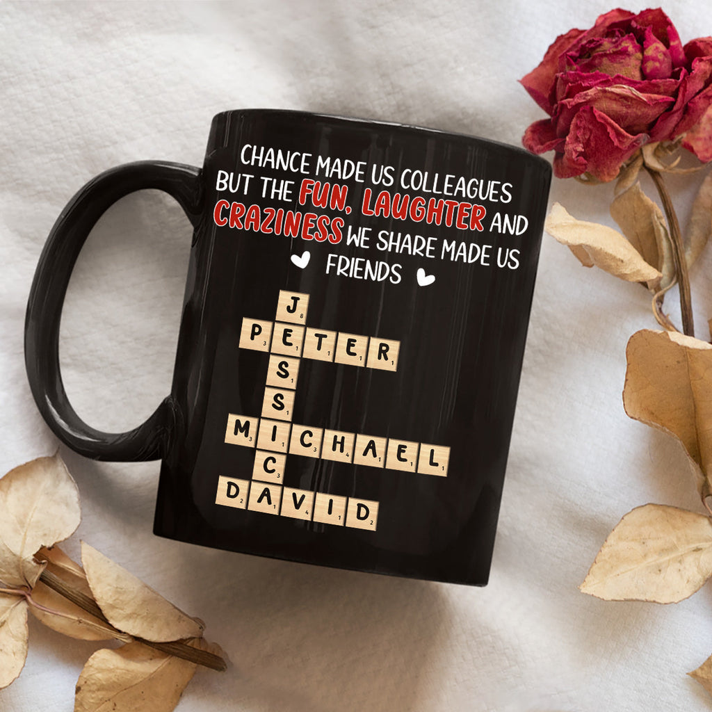 Custom Coworker, Christmas & Birthday Team Appreciation Gift • Colleagues By Chance - Personalized Coffee Mug
