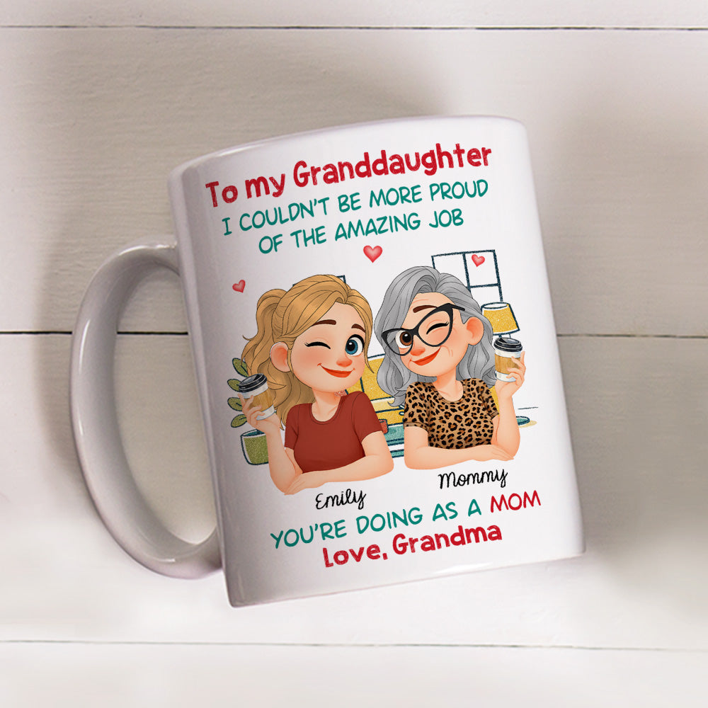 Custom Mother's Day Gift for Daughter • Having You As My Mom Ver 2 - Personalized Coffee Mug