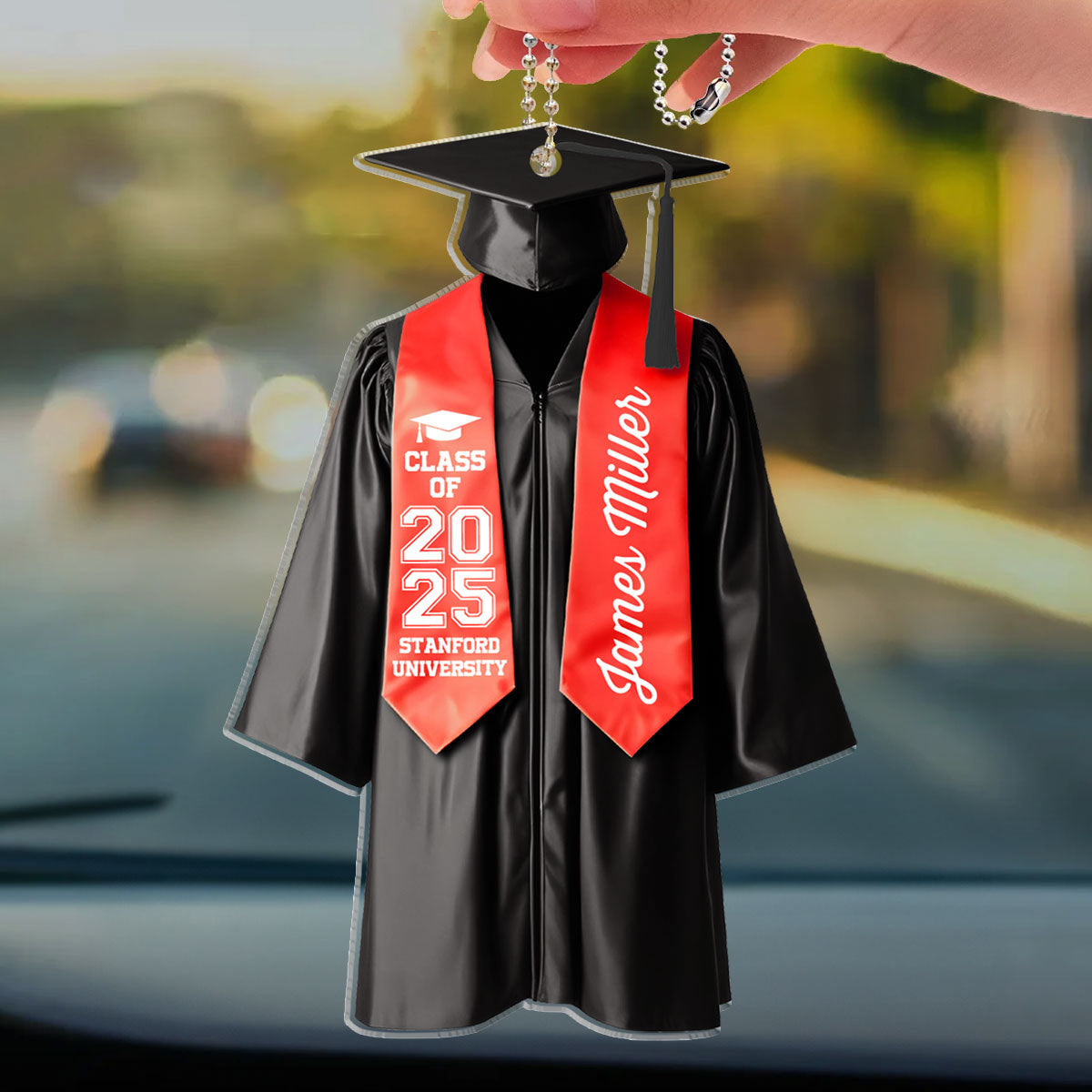 Happy Graduation - Personalized Car Ornament