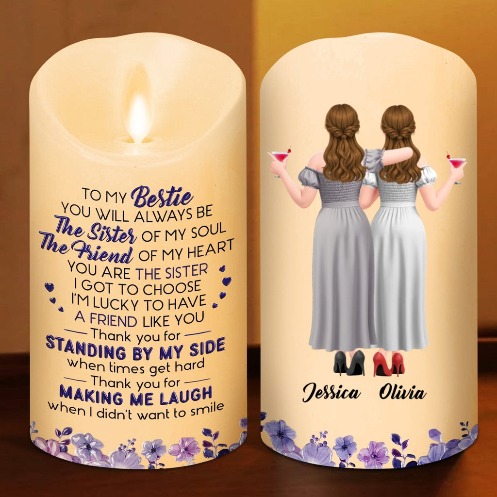 Sister Of My Soul - Personalized LED Candle