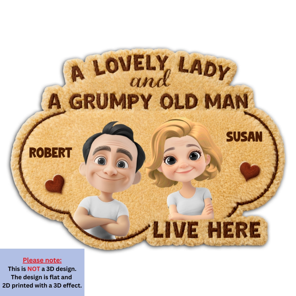 Our Love Live Here - Personalized Doormat