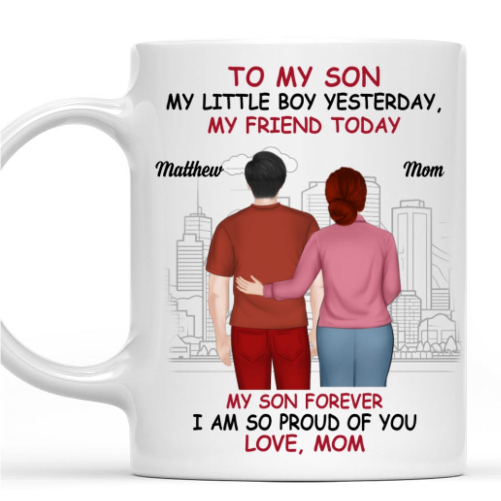Custom Father's Day Gift For Son • Always My Son Forever Proud - Personalized Coffee Mug