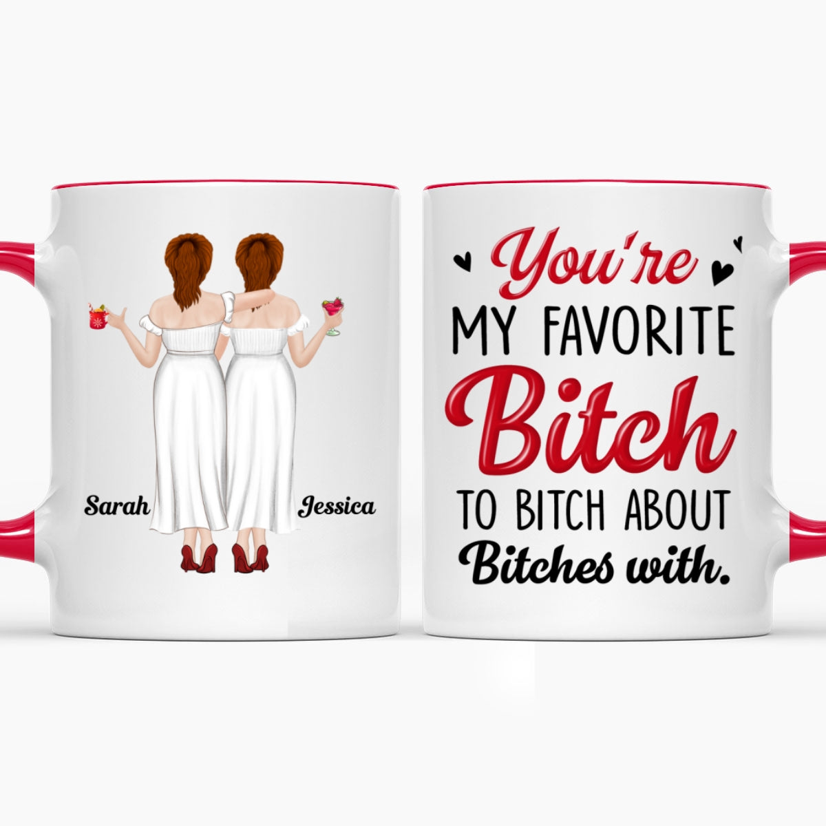 Custom Best Friend, Christmas & Birthday Friendship Keepsake Gift • My Fav - Personalized Accent Mug