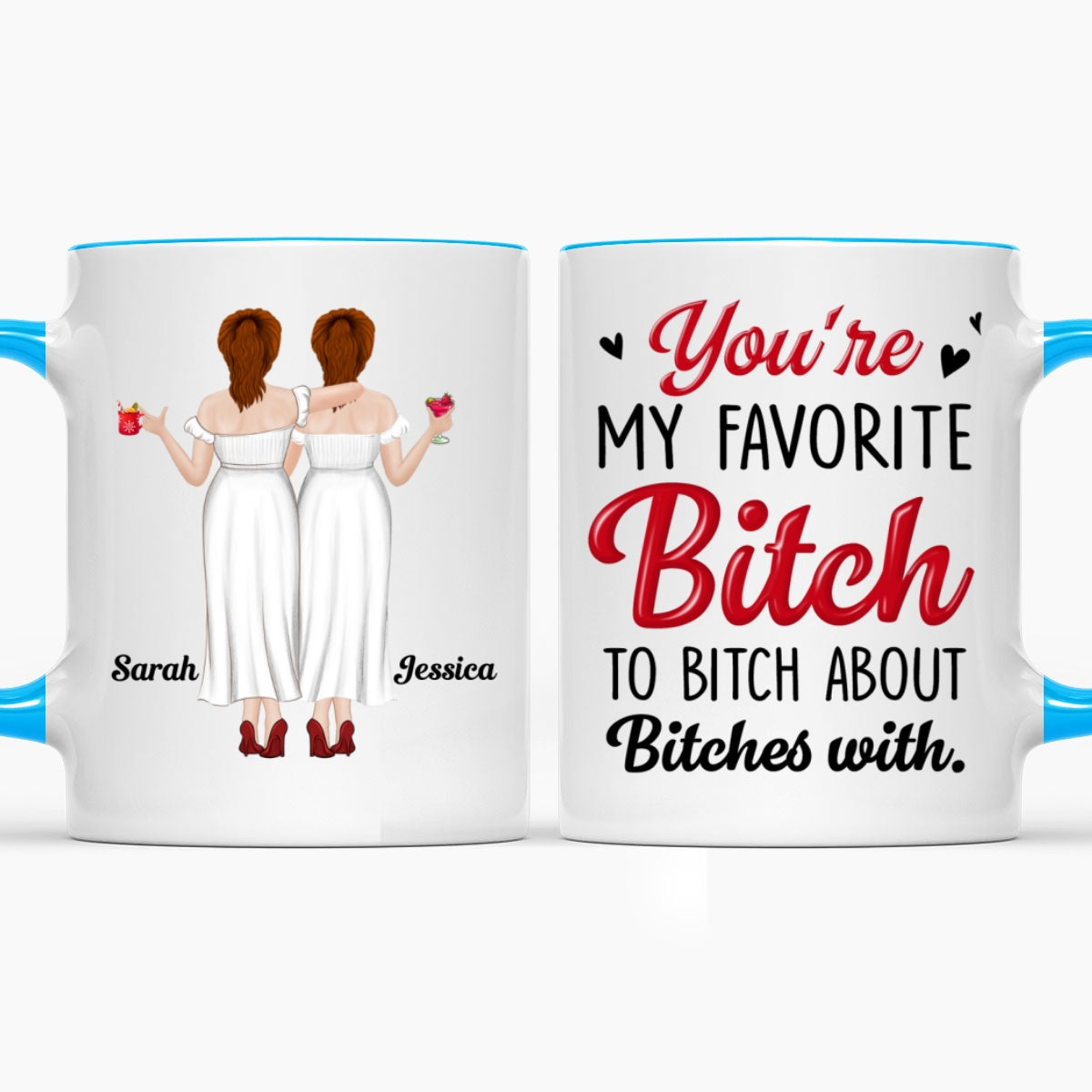 Custom Best Friend, Christmas & Birthday Friendship Keepsake Gift • My Fav - Personalized Accent Mug