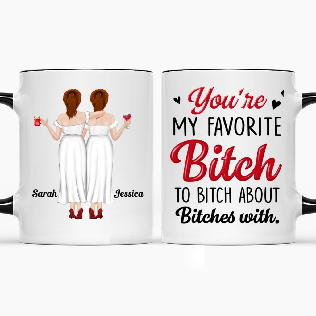 Custom Best Friend, Christmas & Birthday Friendship Keepsake Gift • My Fav - Personalized Accent Mug