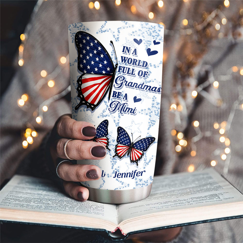 Custom Christmas Birthday Gifts For Grandma • Full Of Grandmas - Personalized Tumbler