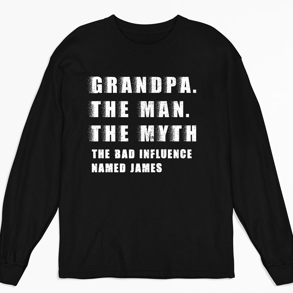 Custom Christmas & Birthday Gift for Dad, Grandpa • The Myth You Know - Personalized Shirt