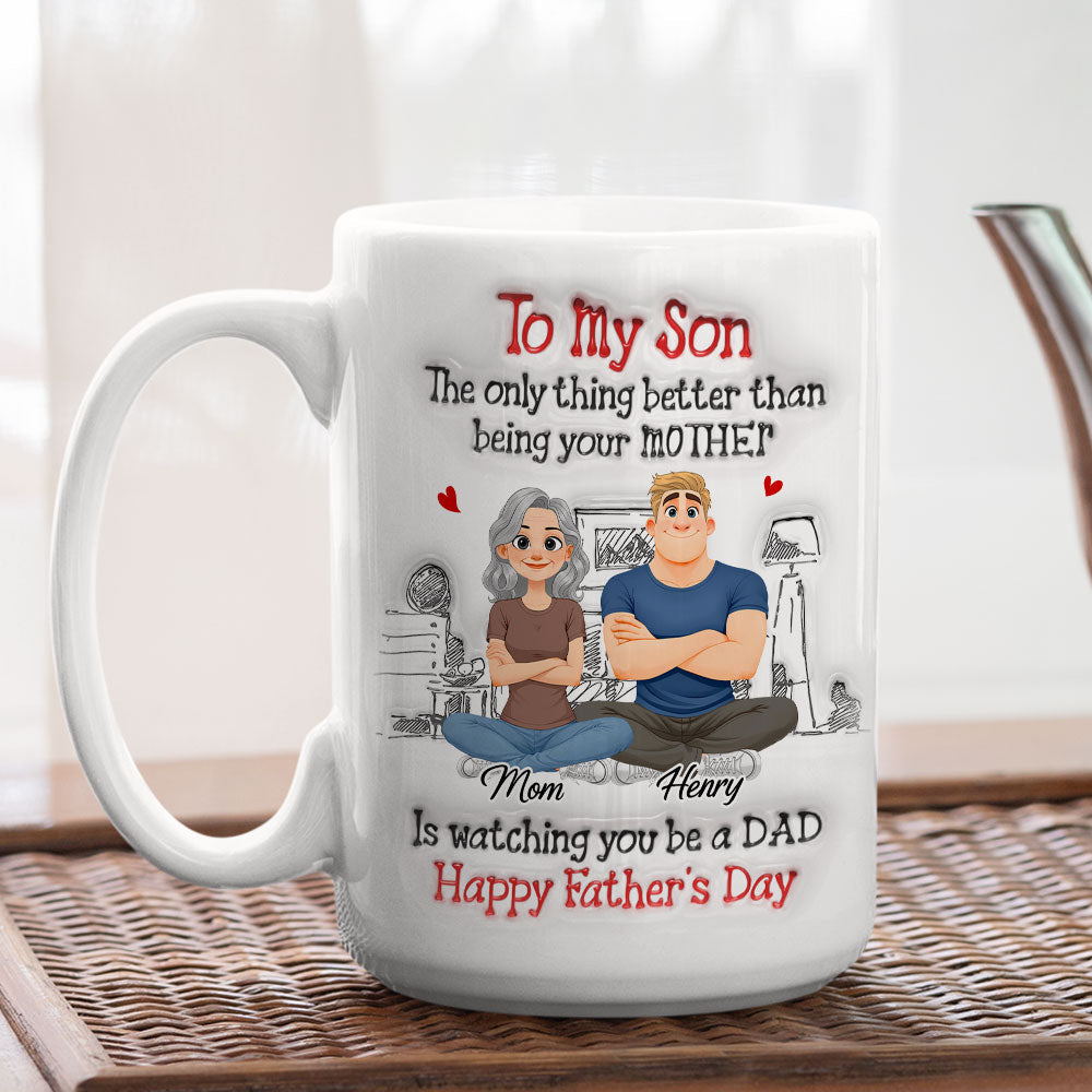 Custom Father's Day Gift For Son • Your Special Day Is Coming - Personalized 3D Inflated Effect Mug