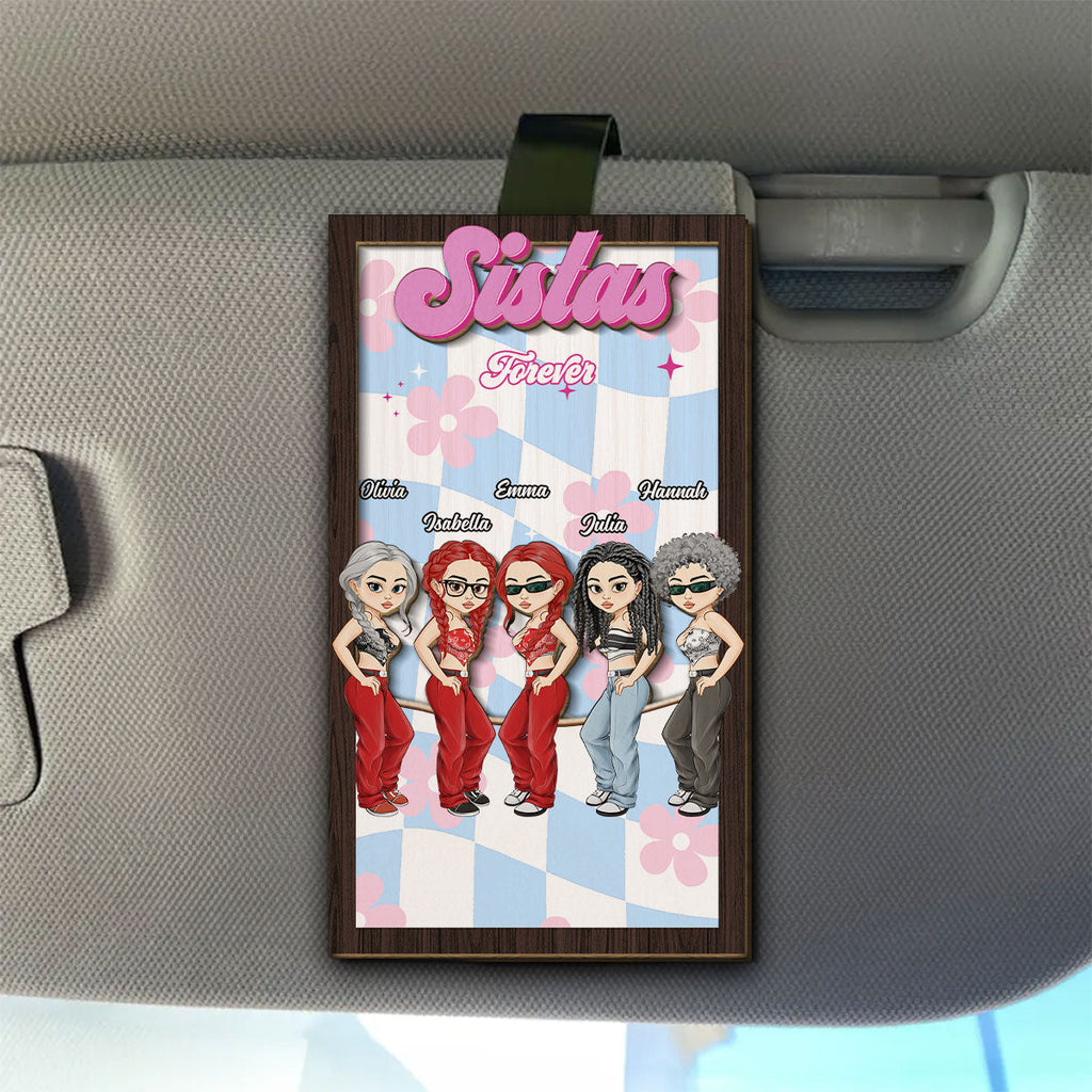 Bestie Forever - Personalized Car Visor Clip