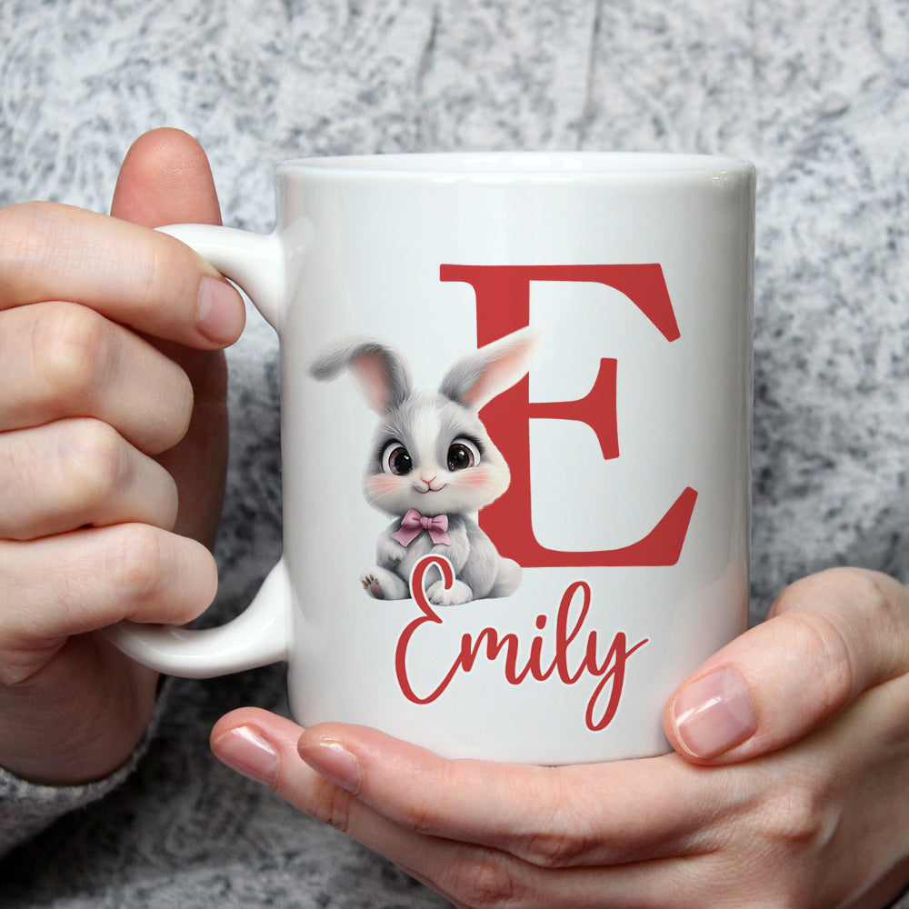 Custom Christmas & Birthday Keepsake Gift • Cute Bunny Easter - Personalized Coffee Mug