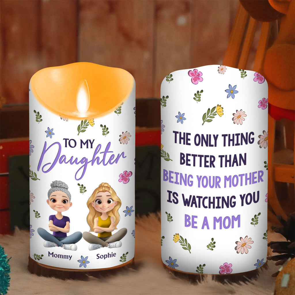 To My Daughter - Personalized LED Candle