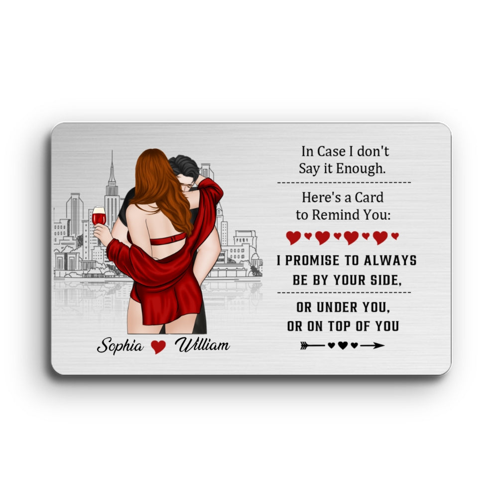 I Love You For Who You Are - Personalized Wallet Card