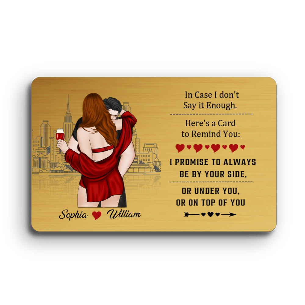 I Love You For Who You Are - Personalized Wallet Card