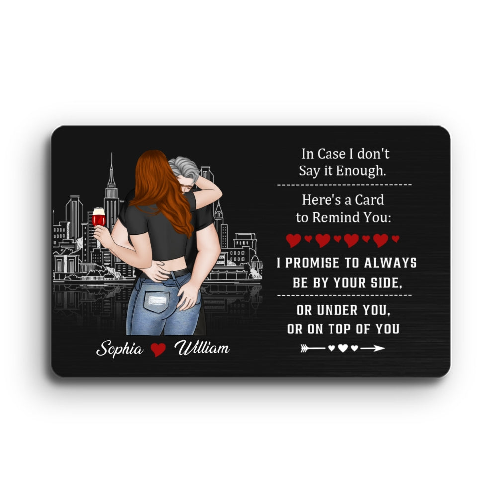 I Love You For Who You Are - Personalized Wallet Card