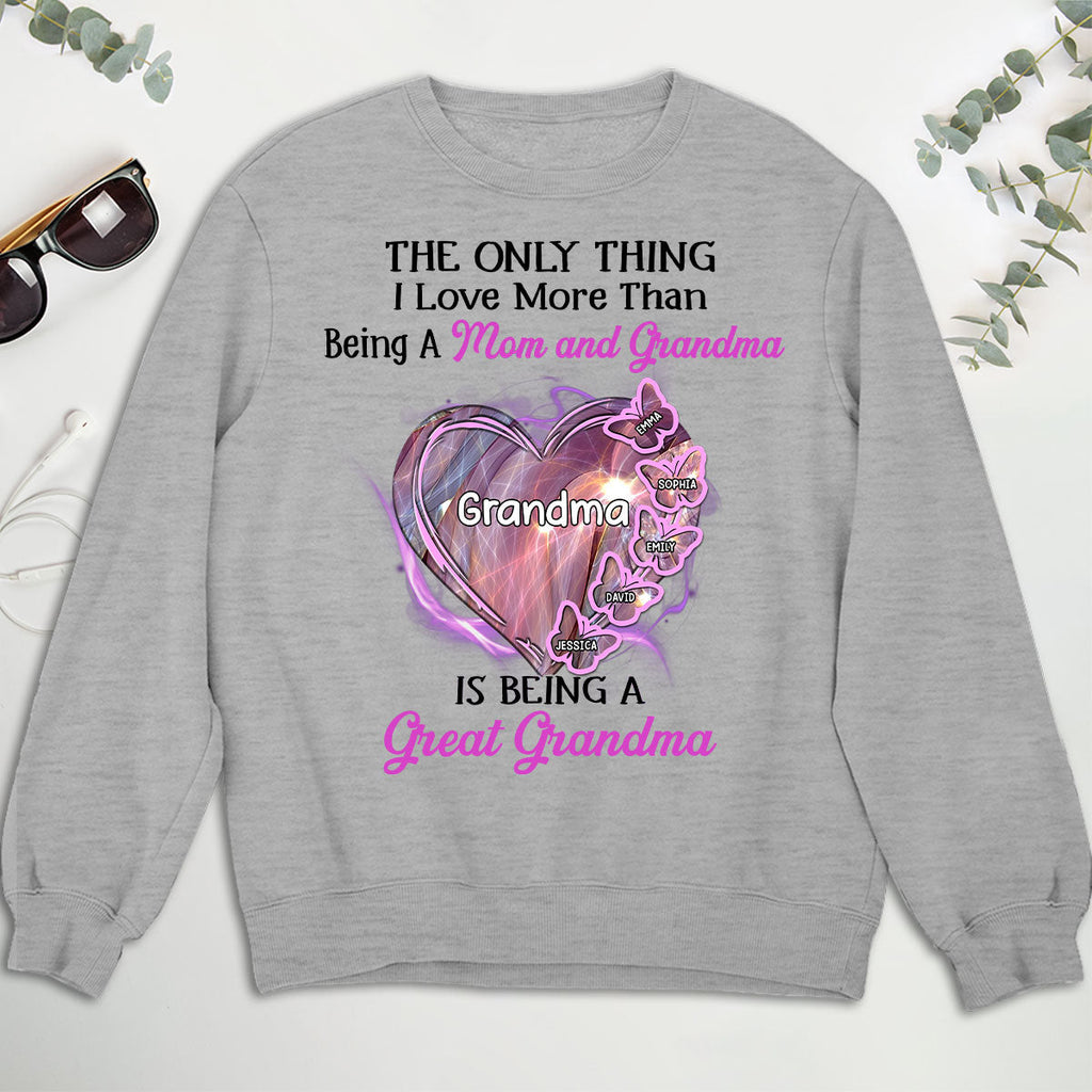 Custom Christmas & Birthday Gift for Grandma • Being A Great Grandma - Personalized Shirt
