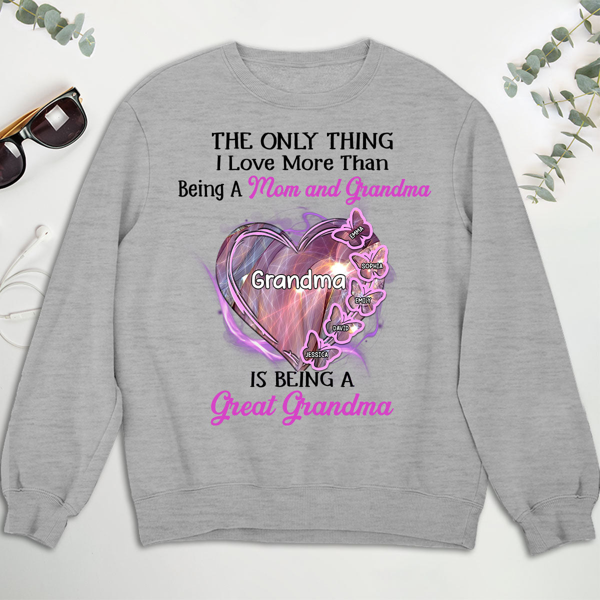 Custom Christmas & Birthday Gift for Grandma • Being A Great Grandma - Personalized Shirt
