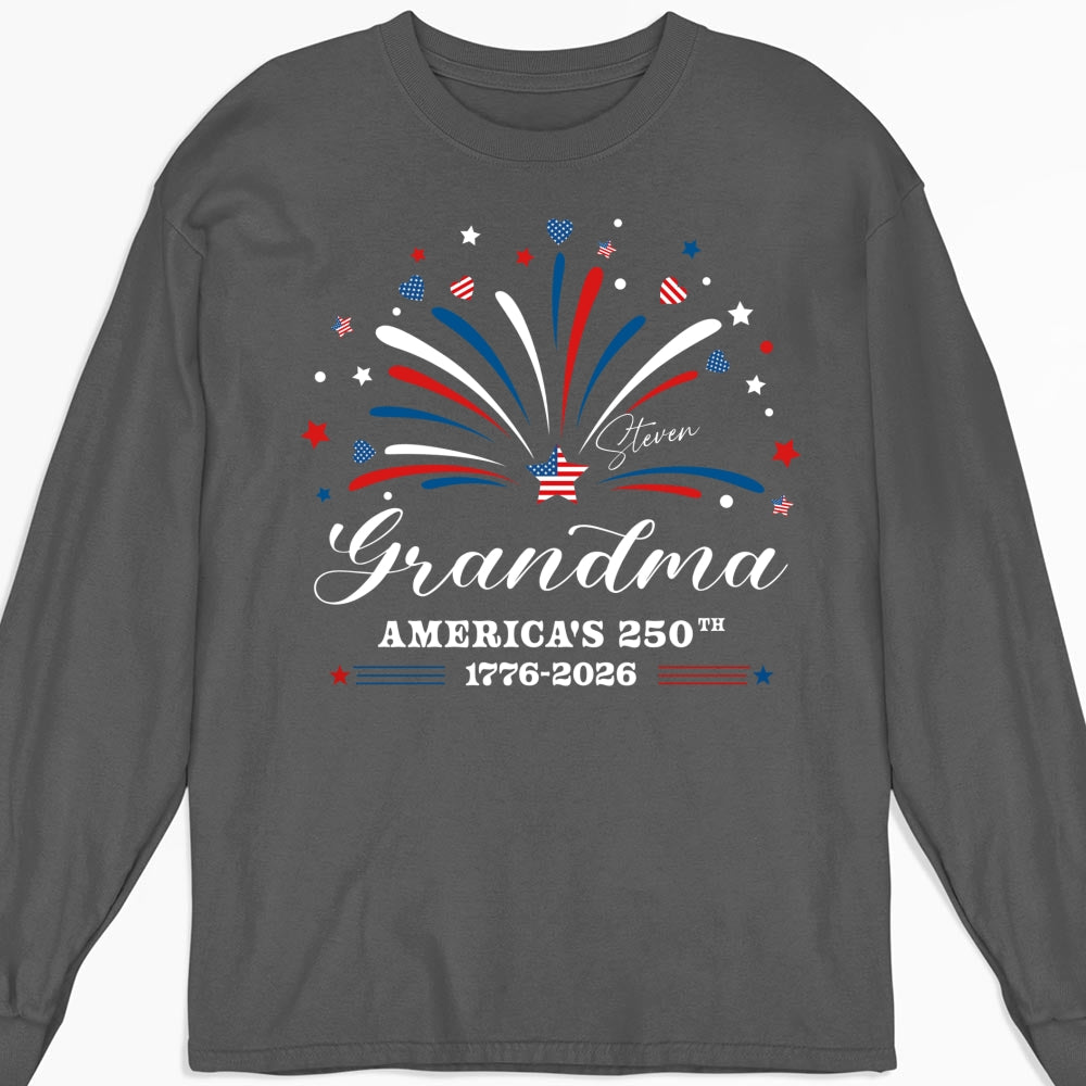 Custom Christmas & Birthday Gift for Grandma • Mimi America 250th Anniversary - Personalized Shirt