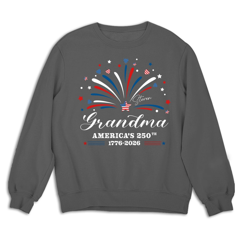 Custom Christmas & Birthday Gift for Grandma • Mimi America 250th Anniversary - Personalized Shirt