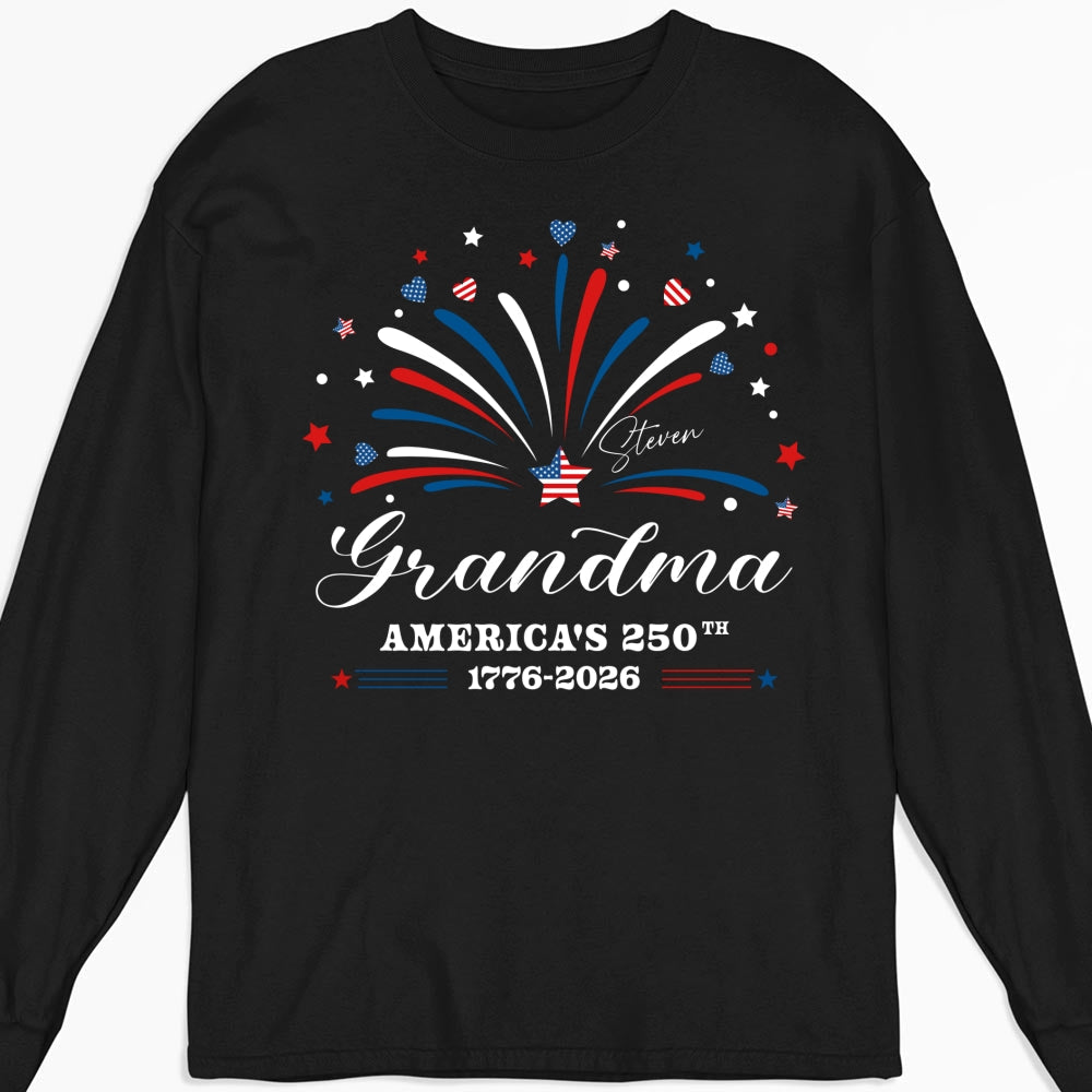 Custom Christmas & Birthday Gift for Grandma • Mimi America 250th Anniversary - Personalized Shirt