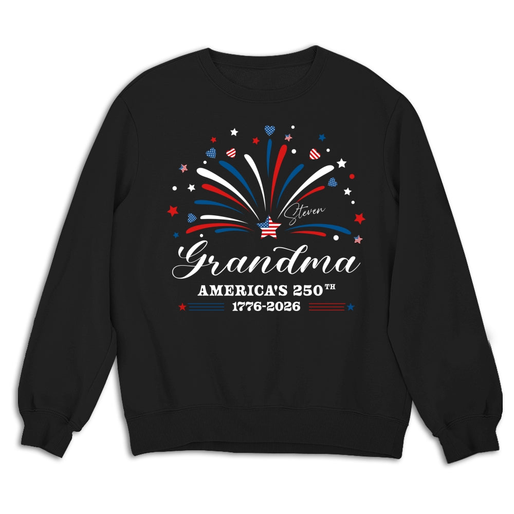 Custom Christmas & Birthday Gift for Grandma • Mimi America 250th Anniversary - Personalized Shirt