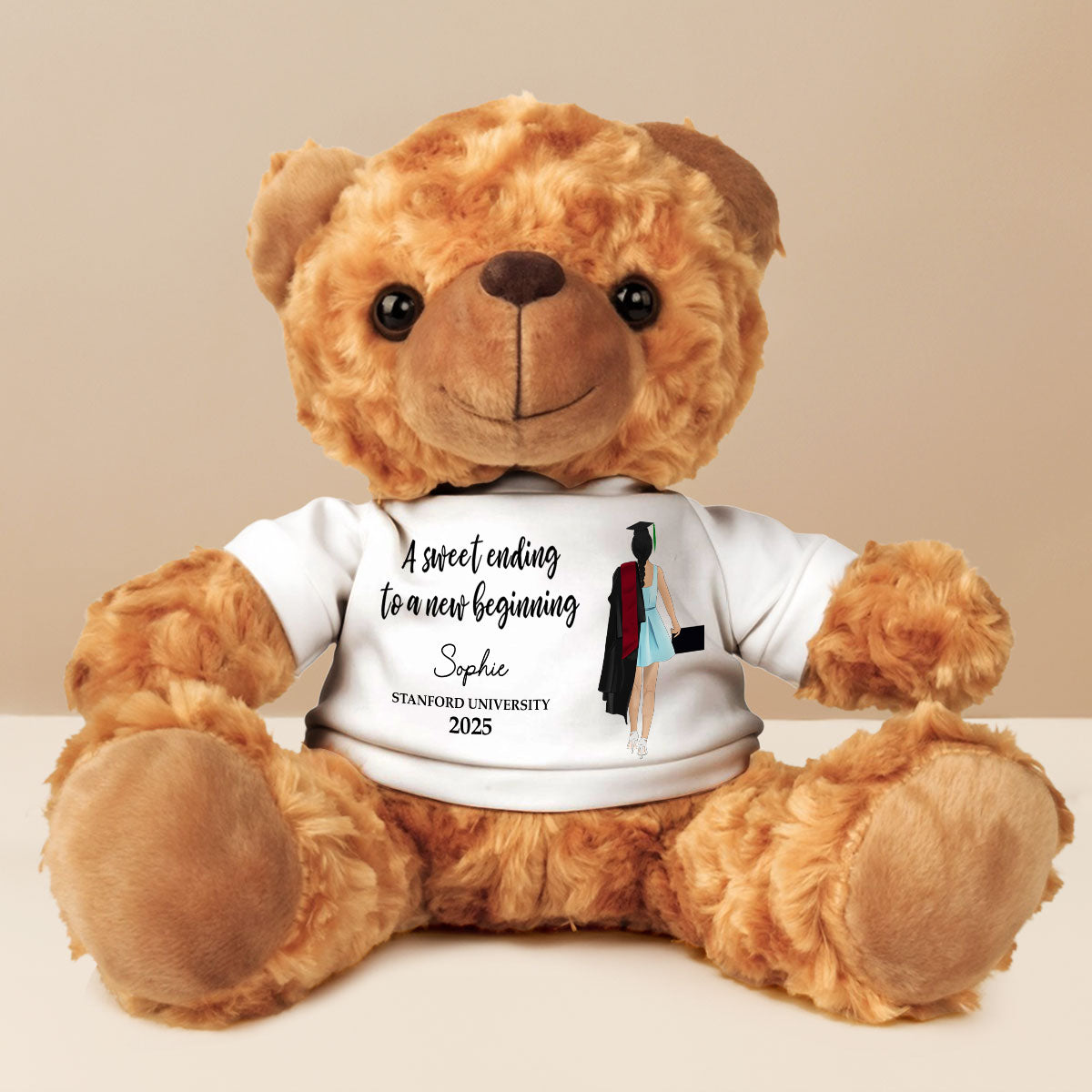 A Sweet Ending To A New Beginning - Personalized Cuddle Bear