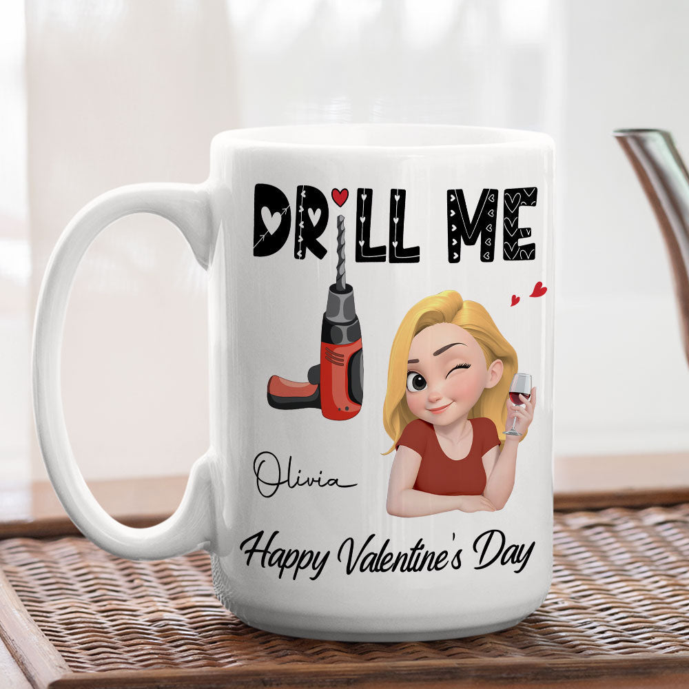 Custom Anniversary Keepsake Gifts For Couple • Drill Me - Personalized Coffee Mug