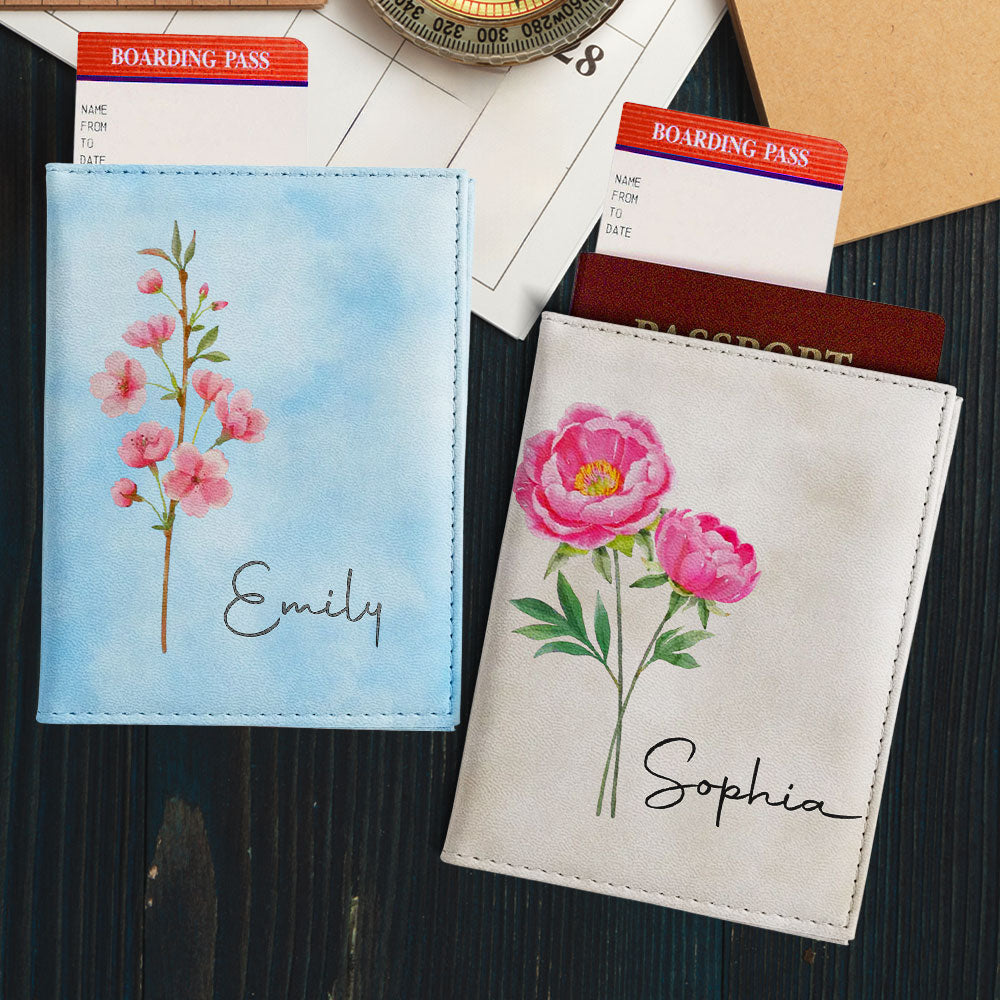 May You Blossom Like A Flower - Personalized Passport Cover