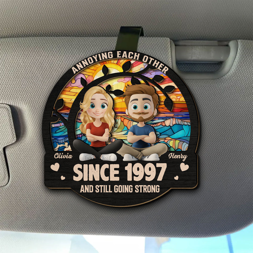 Love You Forever - Personalized Car Visor Clip