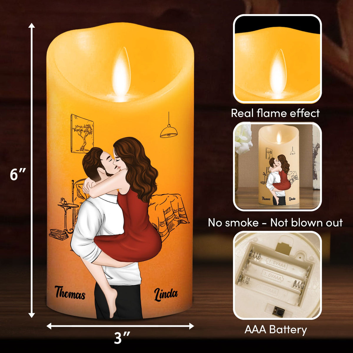 I Am Proud Of You - Personalized LED Candle