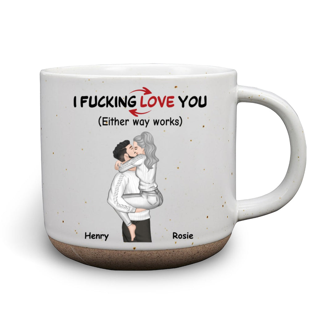 Custom Anniversary Keepsake Gifts For Couple • Really Love You - Personalized Pottery Mug