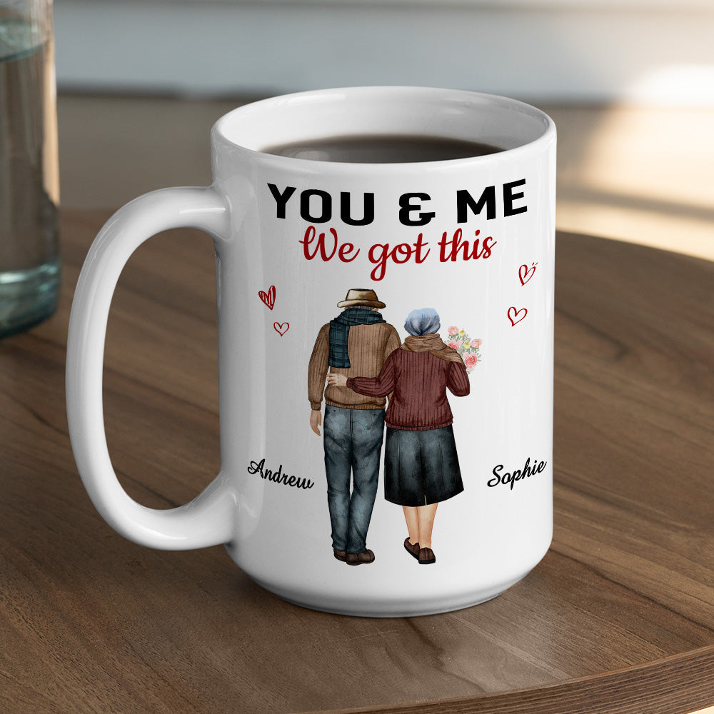 Custom Anniversary Keepsake Gifts For Couple • You Got Me - Personalized Coffee Mug