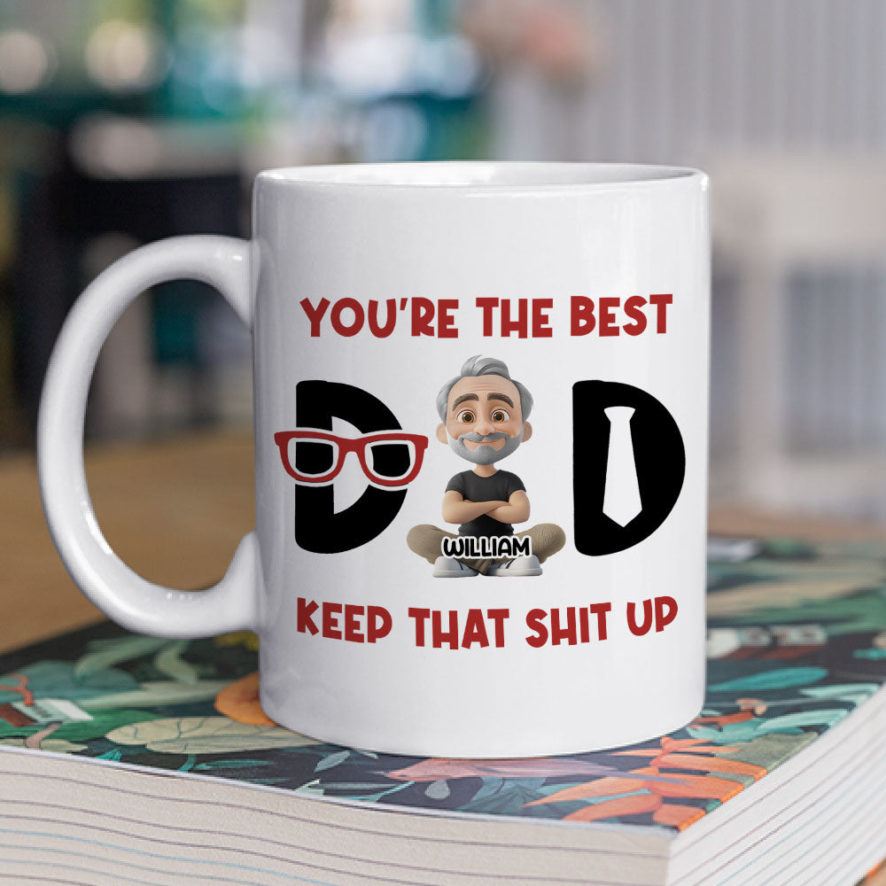 Custom Father's Day, Special Gift for Dad & Grandpa • Best Dad - Personalized Coffee Mug