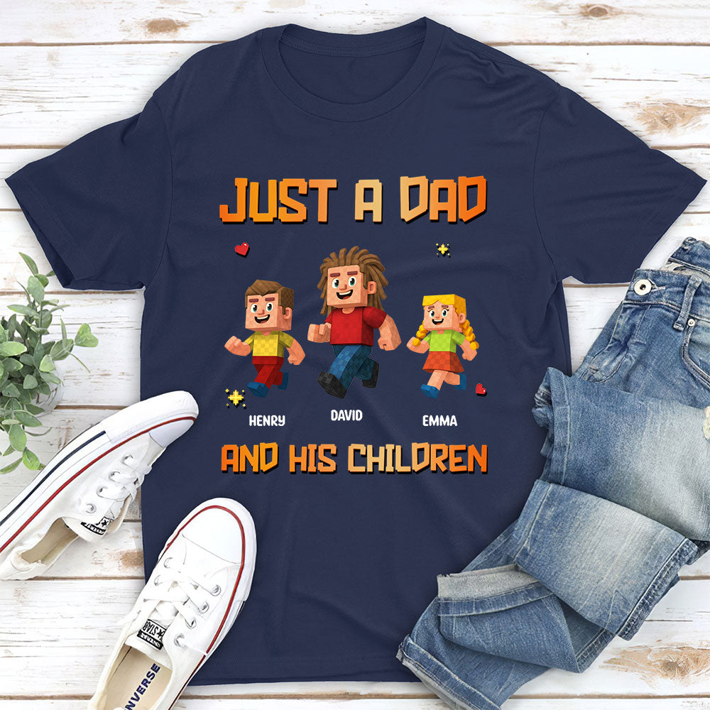 Custom Christmas Anniversary Keepsake Gifts For Husband • Just A Dad - Personalized Shirt