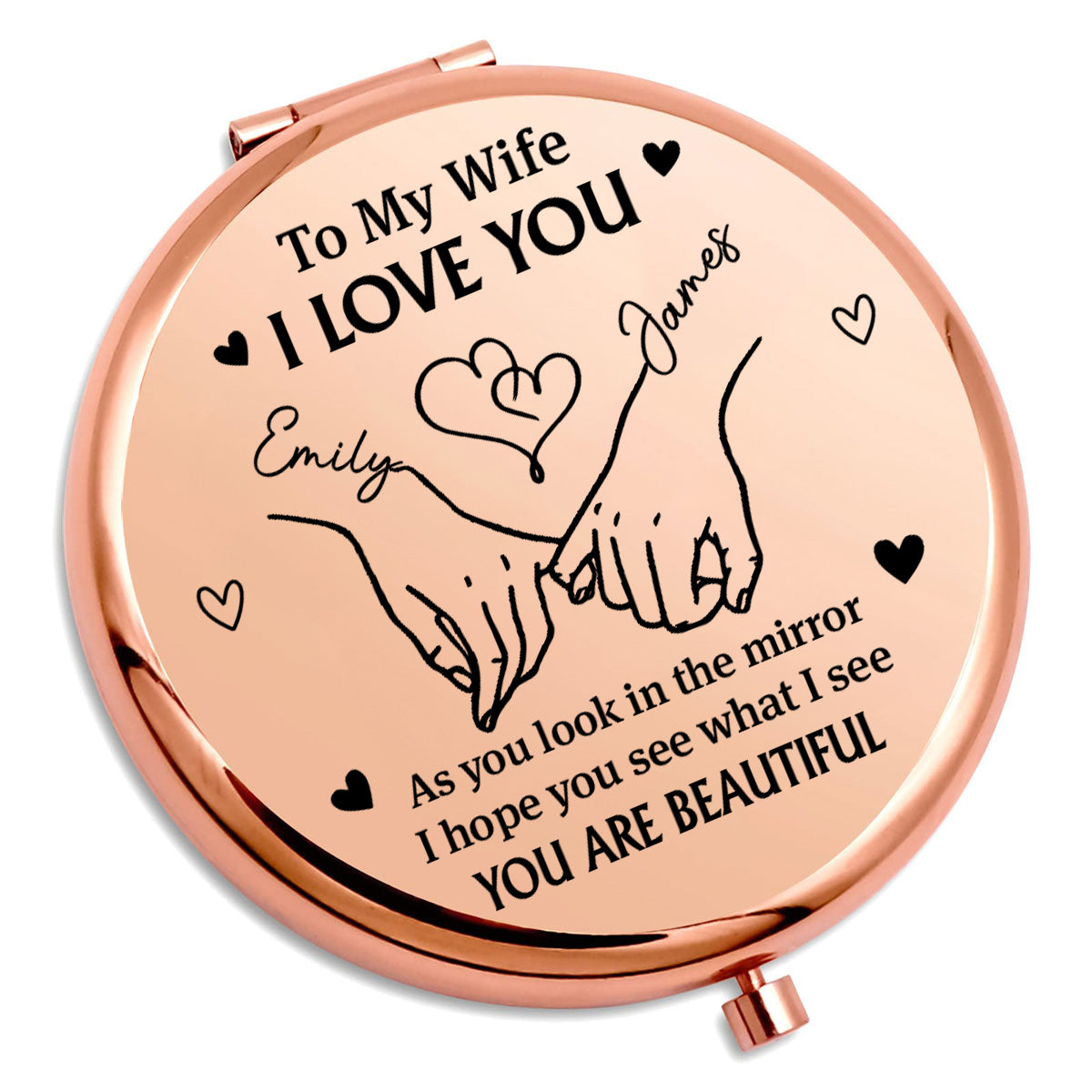 Your Beauty Goes Deeper Inside - Personalized Compact Mirror