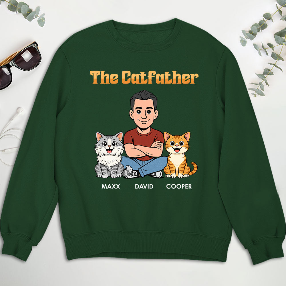 Custom Christmas & Birthday Keepsake Gift • The Catfather Retro - Personalized Shirt - Classic Tee