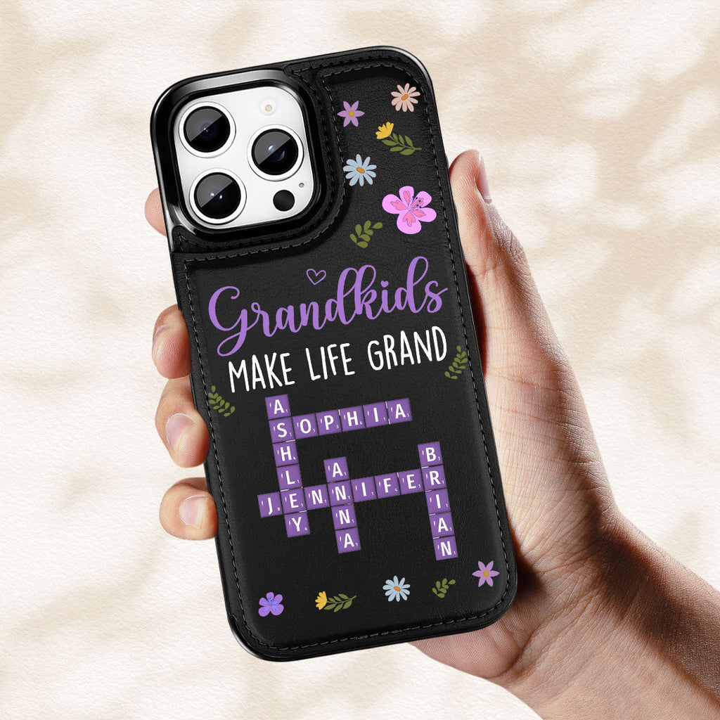 Make Life More Grand - Personalized Leather Phone Case