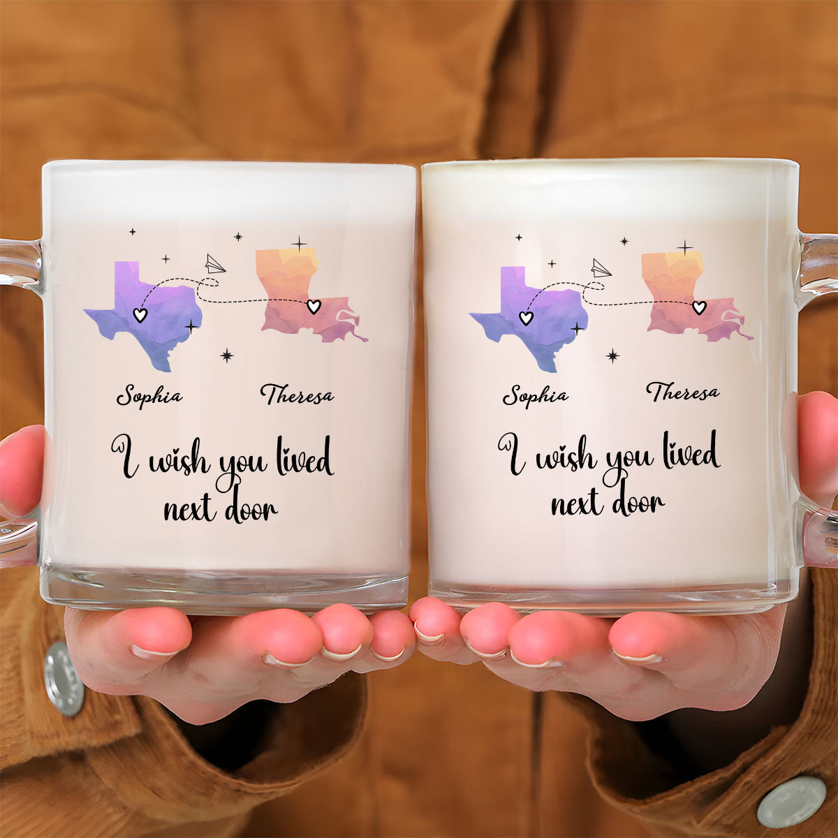 Custom Best Friend, Christmas & Birthday Friendship Keepsake Gift • Good Friends And Good Drinks Make Life Better - Personalized Glass Mug