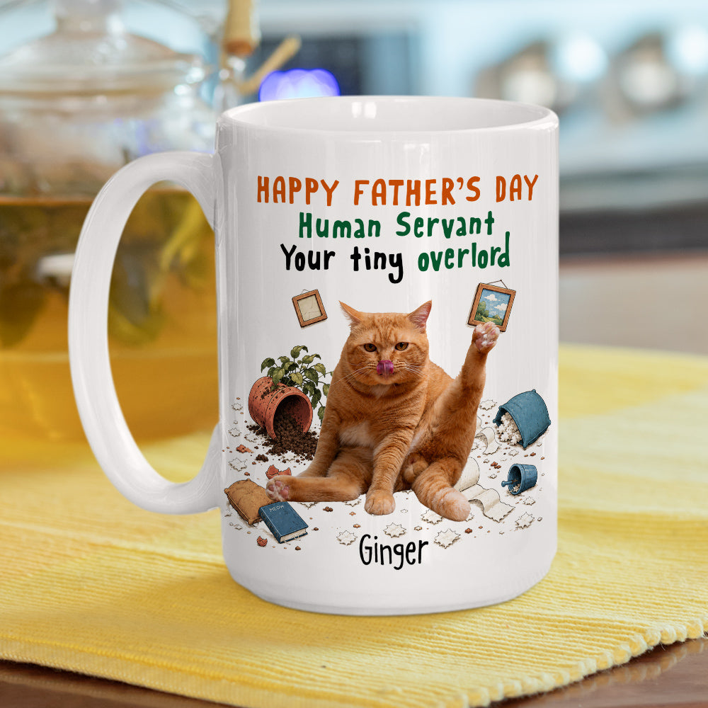Custom Photo Christmas & Birthday Keepsake Gift • The Tiny Overlords Photo - Personalized Coffee Mug
