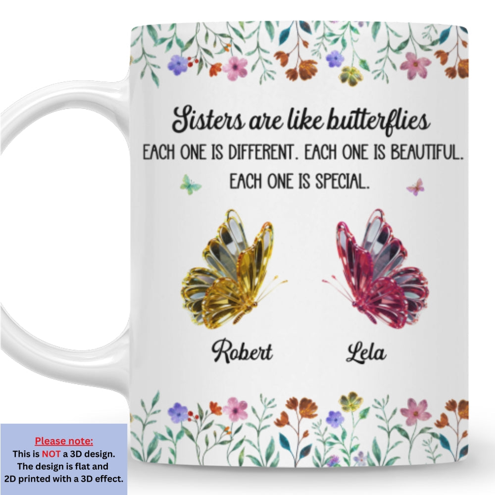 Custom Christmas & Birthday Gift For Sister • Festive Sister Love - Personalized Coffee Mug