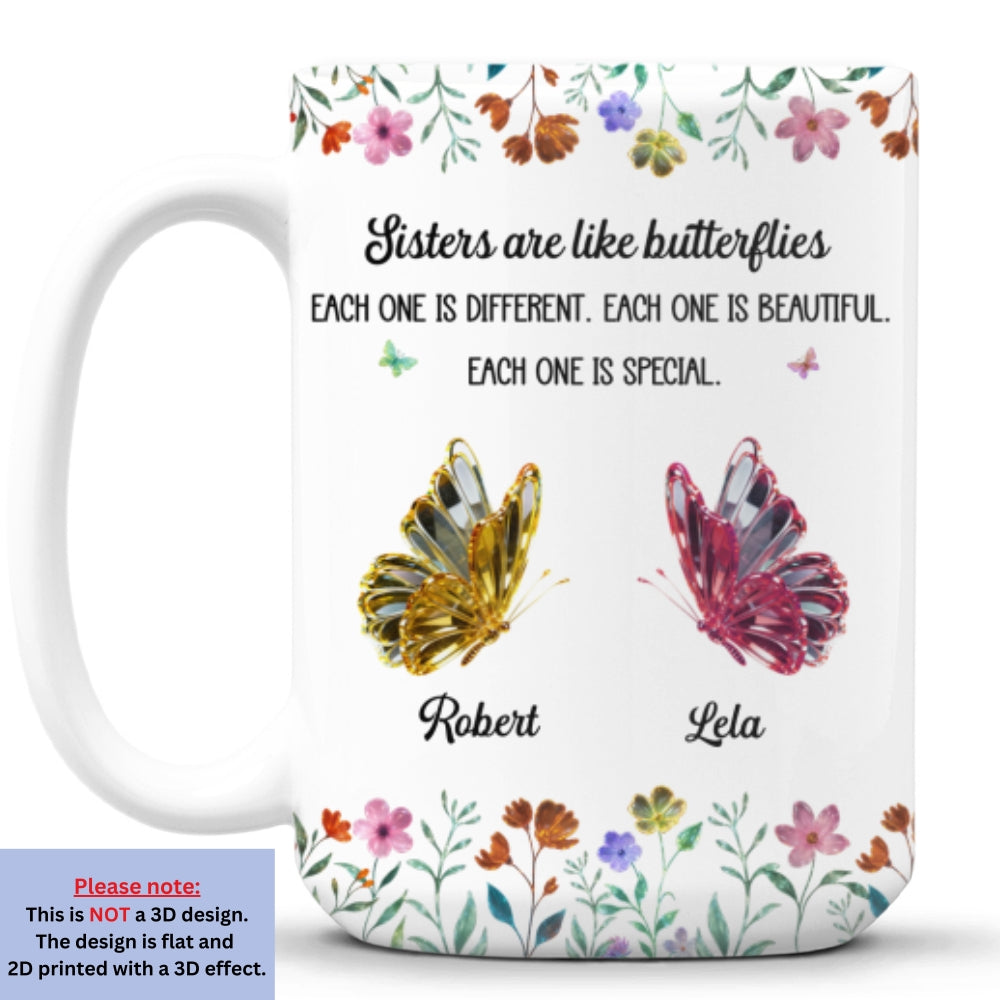 Custom Christmas & Birthday Gift For Sister • Festive Sister Love - Personalized Coffee Mug