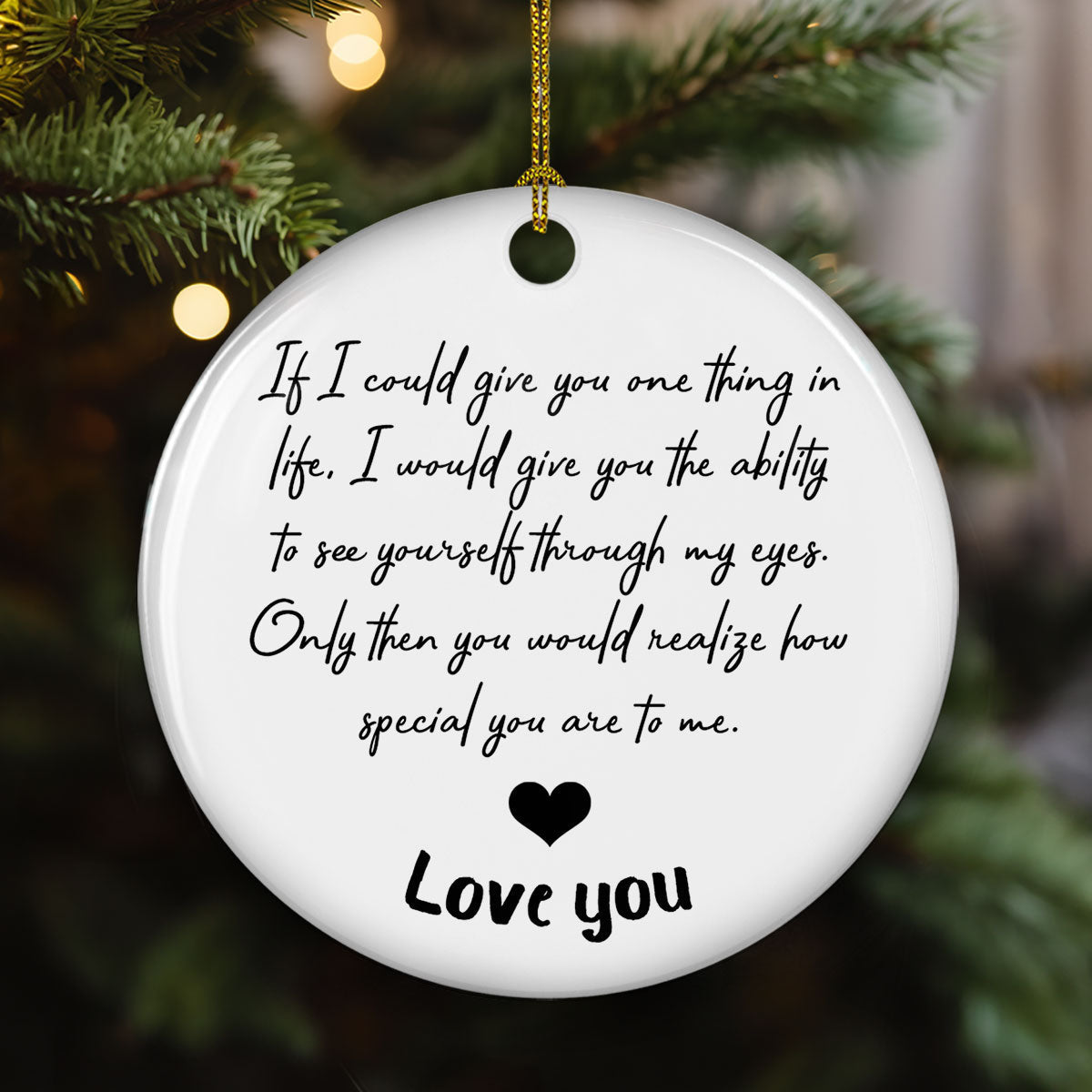 Custom Family Ornament, Christmas Gift for Family Members •  How Special You Are - Personalized Ceramic Ornament