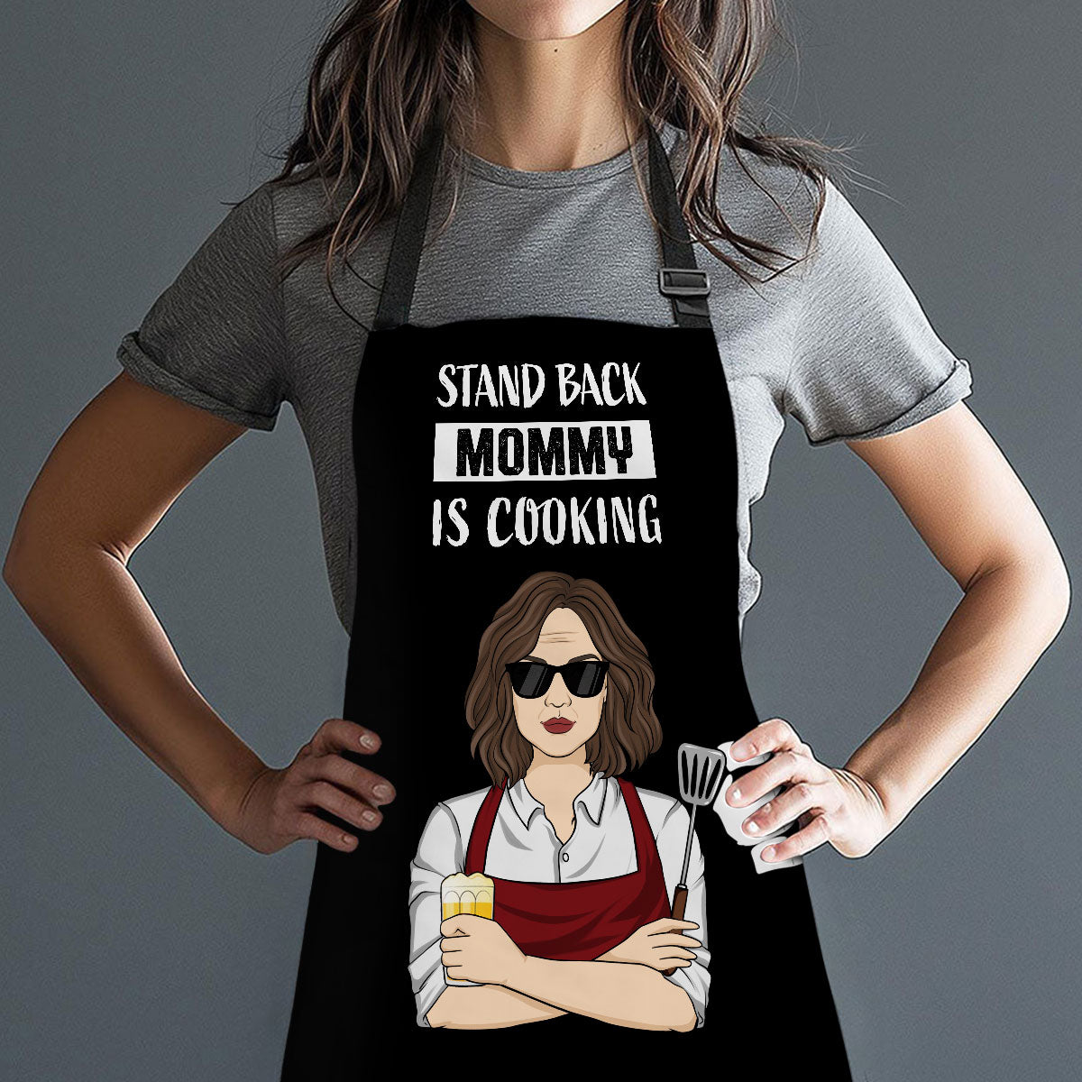 Mommy Is Cooking Step Away - Personalized Apron