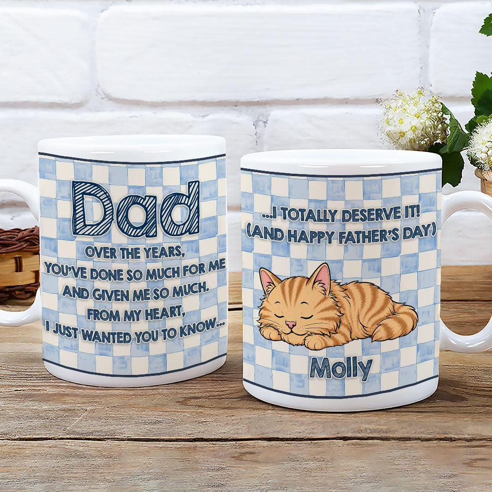 Custom Christmas & Birthday Keepsake Gift • Surprise Dad You Got Us - Personalized Coffee Mug