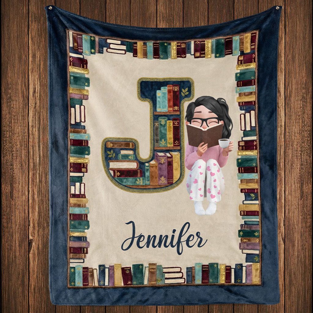 Custom Christmas Birthday Gift For Book Lovers, Bookworms, Readers • My Reading Blanket - Personalized Fleece Blanket