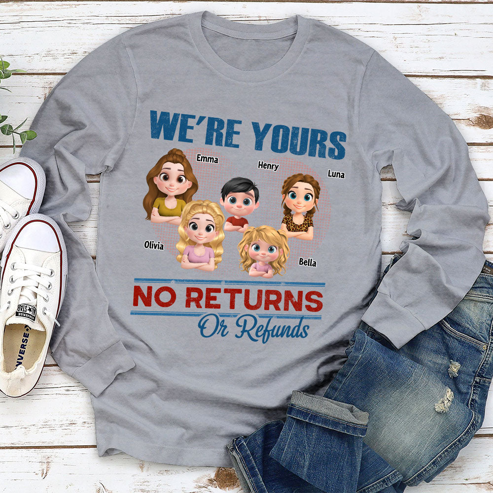 Custom Father's Day, Special Gift for Dad & Grandpa • No Returns Or Refunds Kids- Personalized Shirt