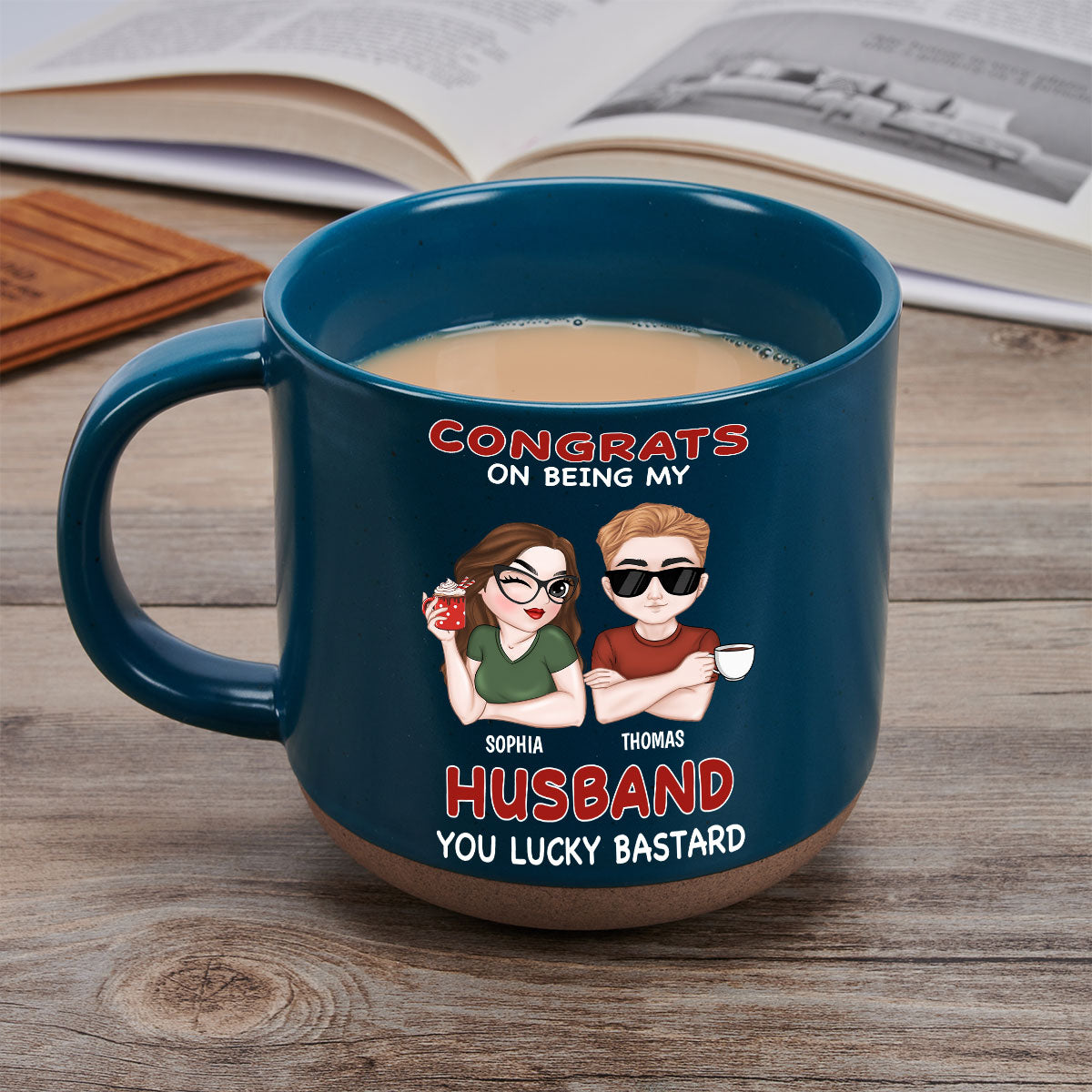 Custom Anniversary Keepsake Gifts For Couple • Always Love You - Personalized Pottery Mug