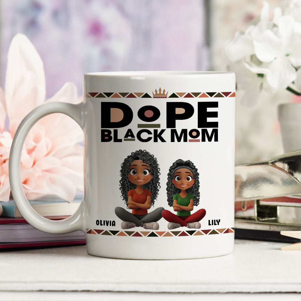 Custom Mother's Day Gift for Mom & Grandma • Dope Mom - Personalized Coffee Mug