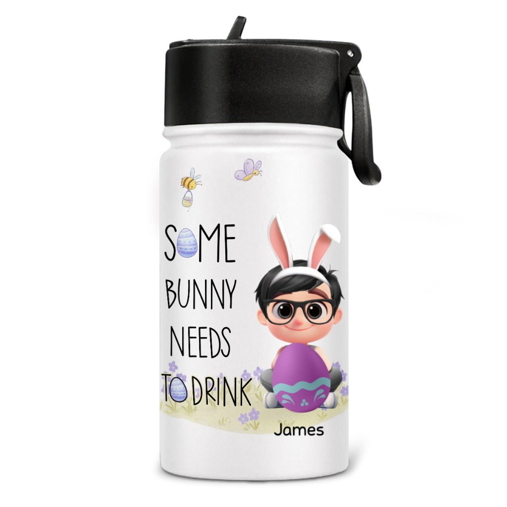 Some Bunny Needs A Drink - Personalized Kids Water Bottle